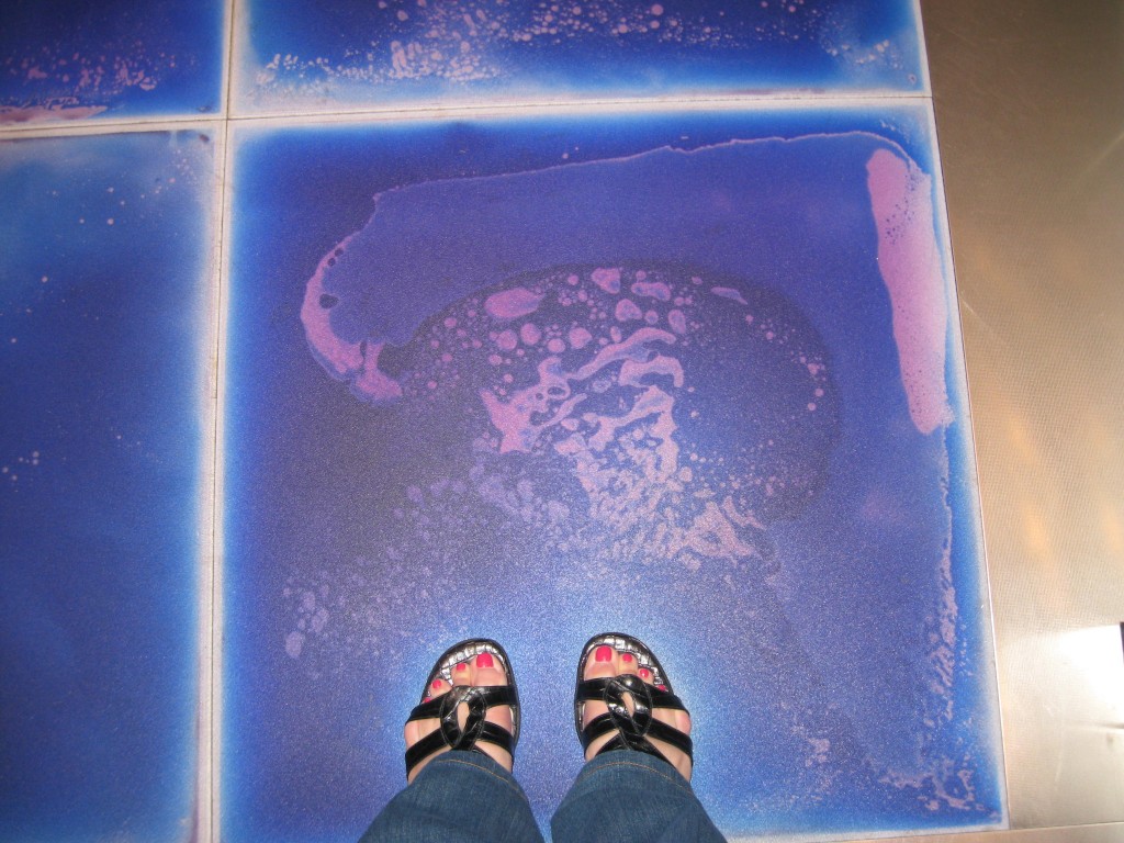 Aloft Ballantyne Elevator My "tootsies" on elevator floor!